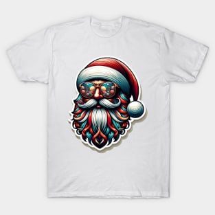 Fashionable Santa: Classic Christmas in a Modern Twist T-Shirt